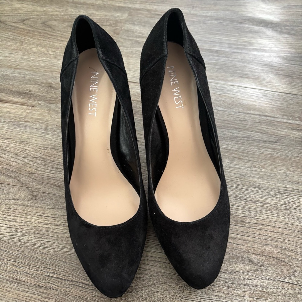 Nine West Suede Platform Pumps